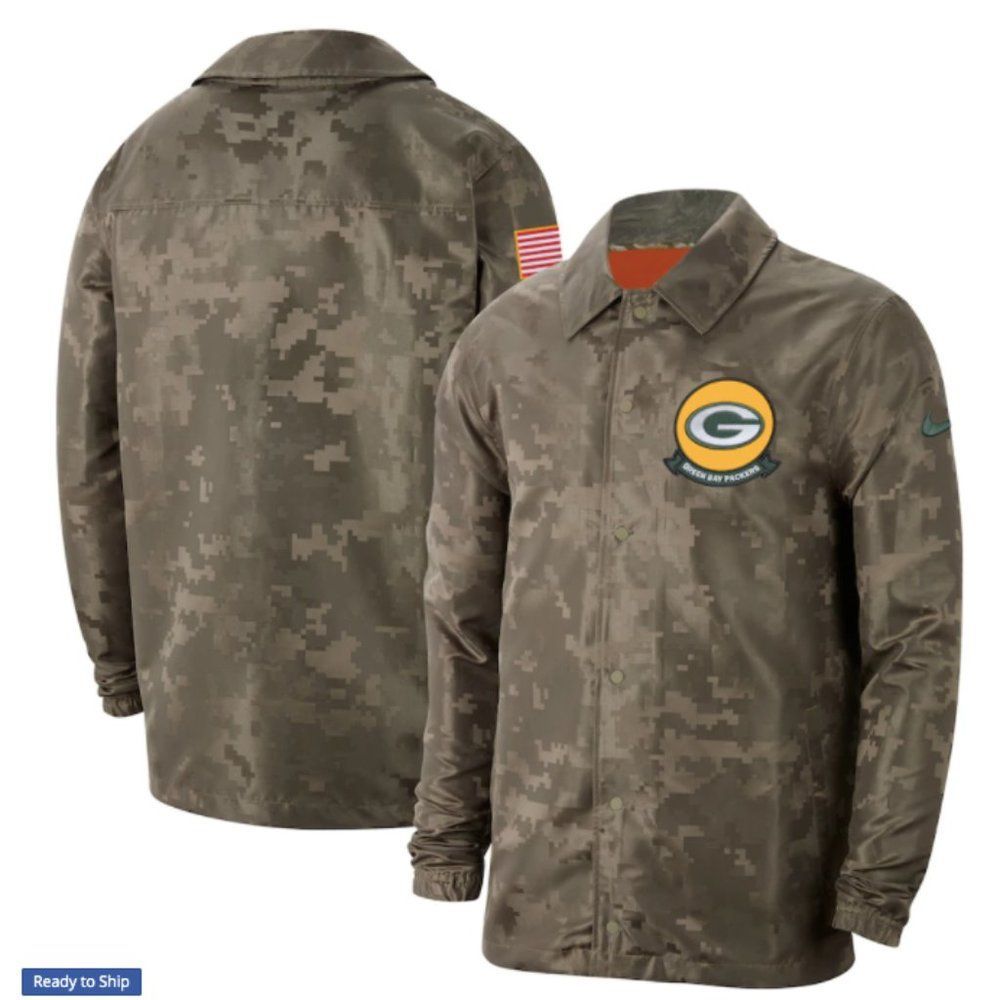 Green Bay Packers Nike 2019 Salute to Service Sideline Lightweight Jacket